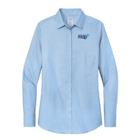 Ladies BB Dress Shirt, Newport Blue, XL